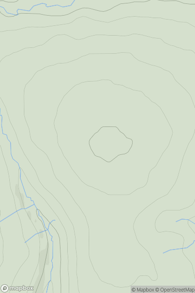 Thumbnail image for Drum na Gaoithe showing contour plot for surrounding peak