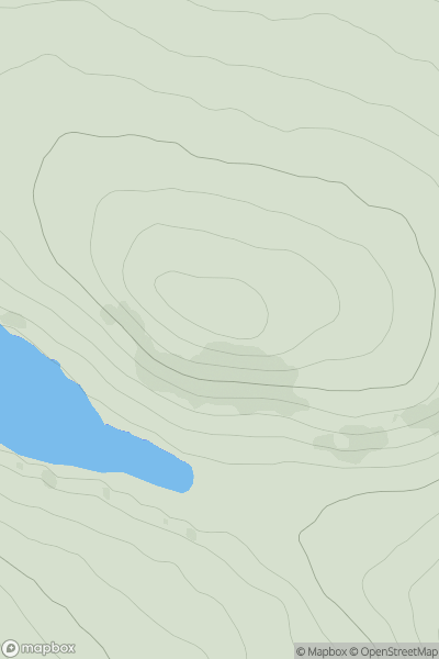 Thumbnail image for Knock Craggie showing contour plot for surrounding peak