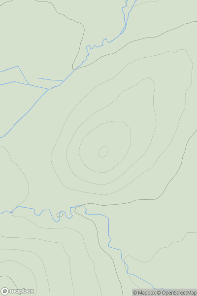 Thumbnail image for Cnoc nan Gaimhnean showing contour plot for surrounding peak