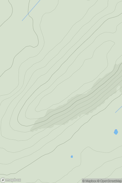 Thumbnail image for Callachy Hill showing contour plot for surrounding peak