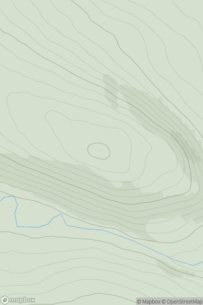 Thumbnail image for Mullach Chonachair showing contour plot for surrounding peak