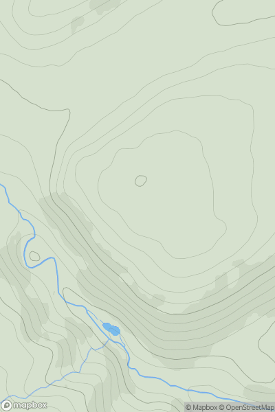 Thumbnail image for Flowerburn Hill showing contour plot for surrounding peak