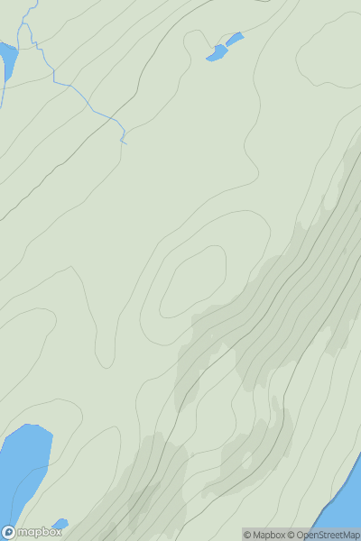 Thumbnail image for Taindore Hill showing contour plot for surrounding peak