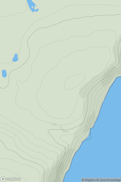 Thumbnail image for Hill of Shandwick showing contour plot for surrounding peak