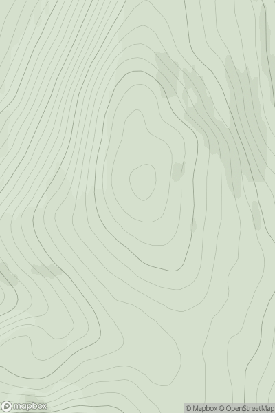 Thumbnail image for Meall nan Cra showing contour plot for surrounding peak