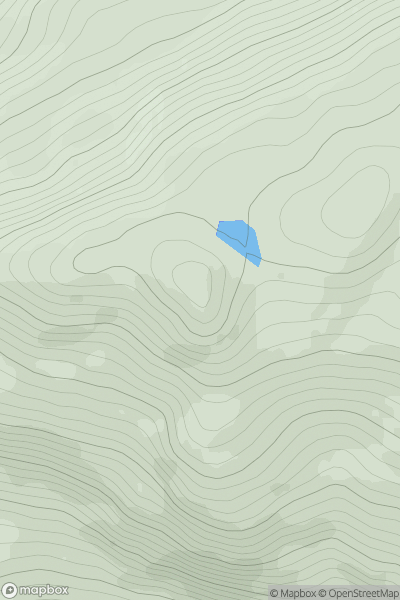 Thumbnail image for Beinn a' Ghrianain showing contour plot for surrounding peak