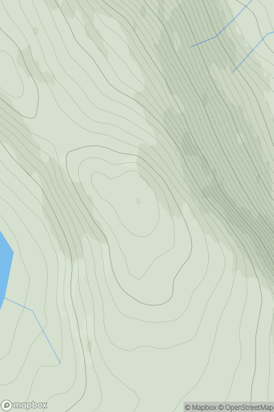 Thumbnail image for Beinn Lice showing contour plot for surrounding peak