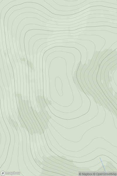 Thumbnail image for Cnoc Salislade showing contour plot for surrounding peak