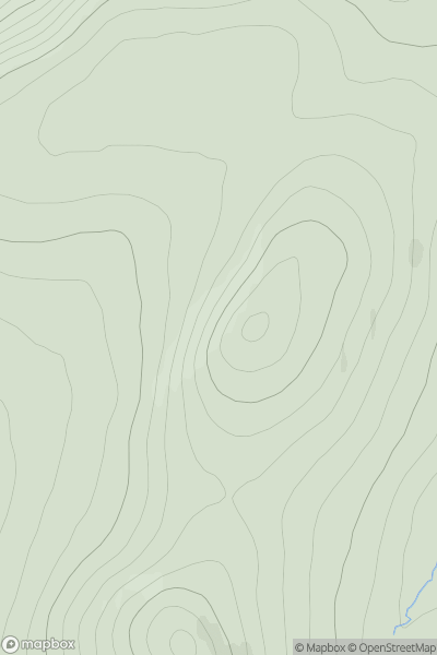 Thumbnail image for Meallan Liath Beg showing contour plot for surrounding peak