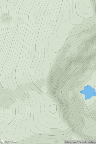 Thumbnail image for Braigh a' Choire Bhig showing contour plot for surrounding peak