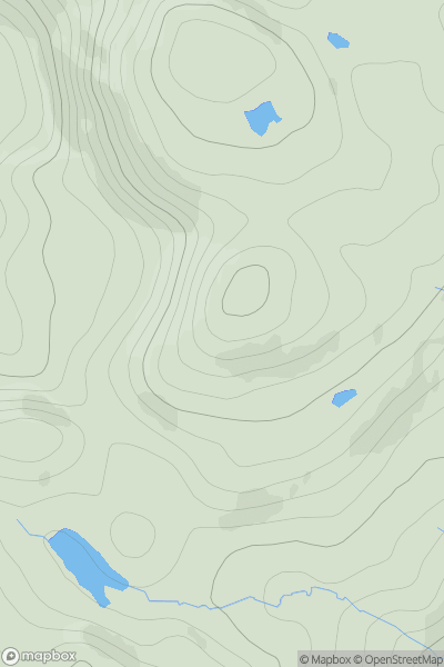 Thumbnail image for Cnoc Bealach a' Phollaidh showing contour plot for surrounding peak