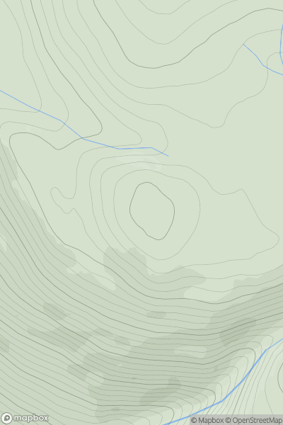 Thumbnail image for Meall Reinidh showing contour plot for surrounding peak