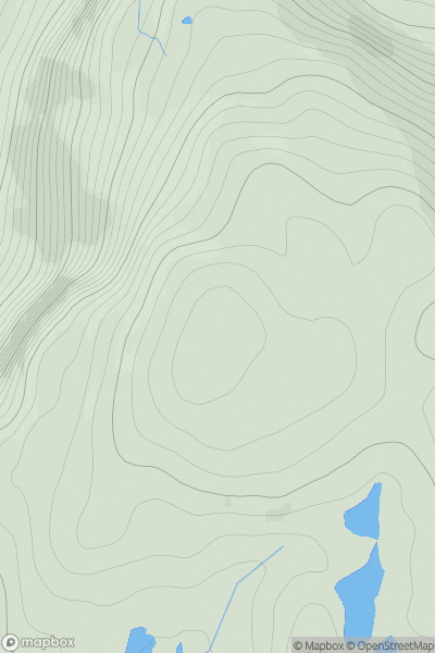 Thumbnail image for Creag a' Chairn Chaoruinn showing contour plot for surrounding peak