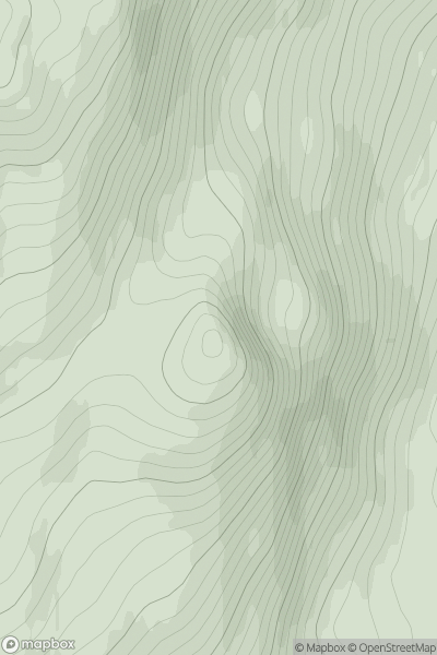 Thumbnail image for Carn a' Mhadaidh showing contour plot for surrounding peak