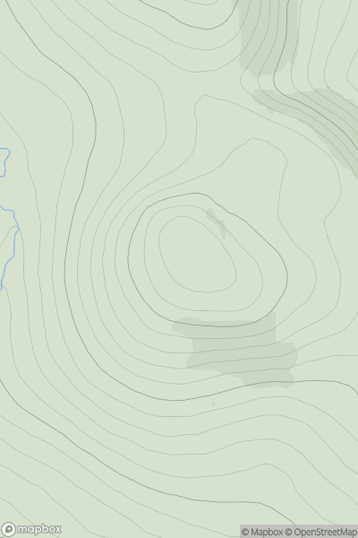 Thumbnail image for Meall an Fhrith-alltain showing contour plot for surrounding peak
