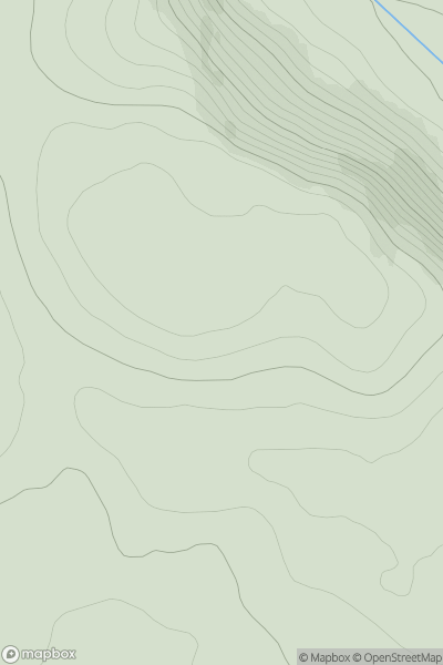 Thumbnail image for Creag Dhubh Dail nan Gillean showing contour plot for surrounding peak