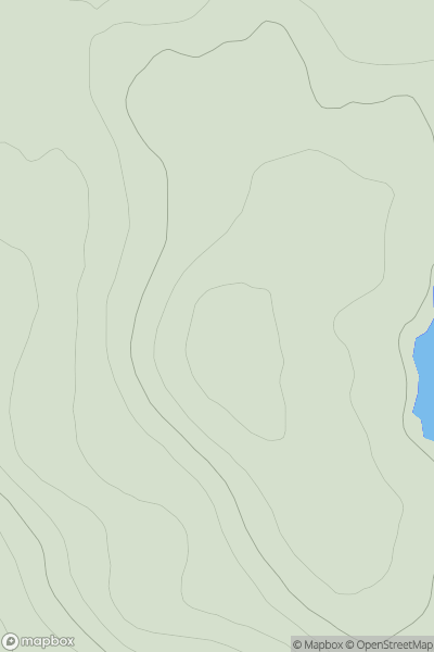 Thumbnail image for Creag Dhubh Dail nan Gillean South Top showing contour plot for surrounding peak