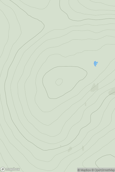 Thumbnail image for Beinn Sgreamhaidh West Top showing contour plot for surrounding peak