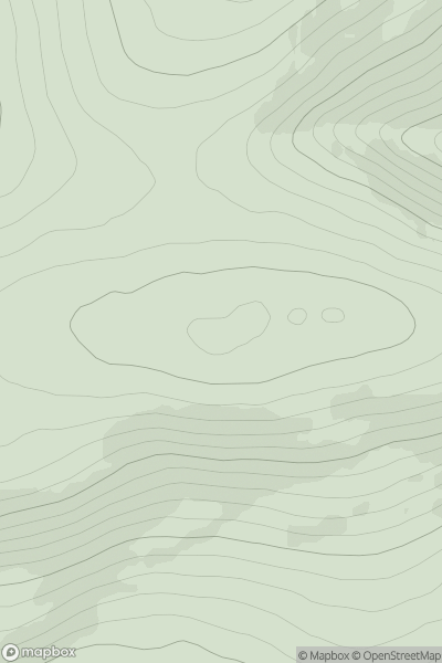 Thumbnail image for Creag Riasgain showing contour plot for surrounding peak