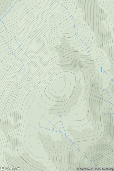 Thumbnail image for Doune Hill showing contour plot for surrounding peak