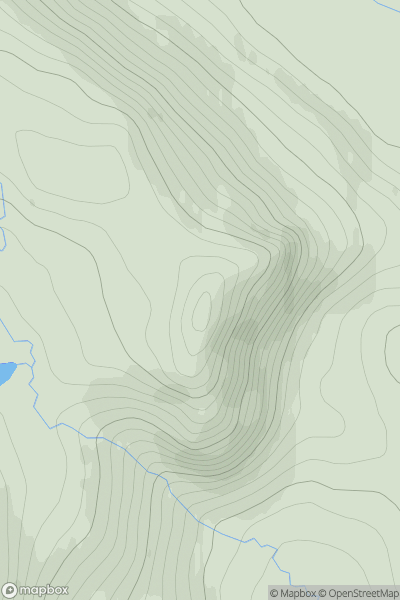 Thumbnail image for Black Rock showing contour plot for surrounding peak