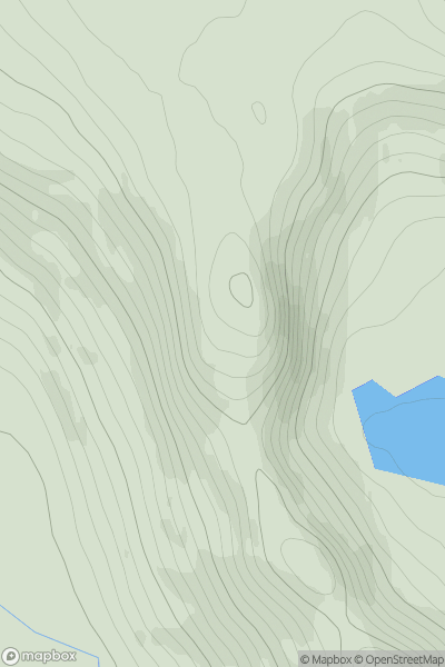 Thumbnail image for Sail an Ruathair showing contour plot for surrounding peak