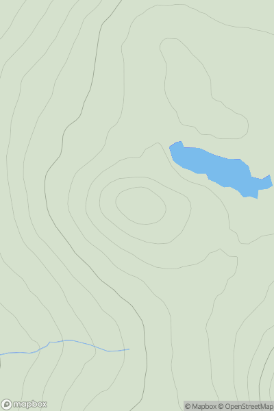 Thumbnail image for Meallan Liath Mor NW Top showing contour plot for surrounding peak