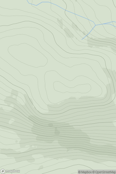 Thumbnail image for Beinn a' Bhragaidh showing contour plot for surrounding peak