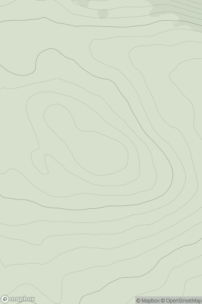 Thumbnail image for Cnoc an Fhuarain Bhain East Top showing contour plot for surrounding peak