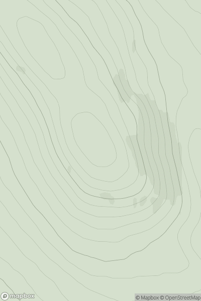 Thumbnail image for Sron Leathad Chleansaid showing contour plot for surrounding peak