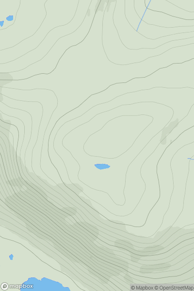 Thumbnail image for Cnoc na Stroine South Top showing contour plot for surrounding peak