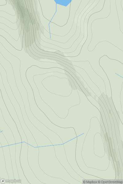 Thumbnail image for Meall a' Bhreac-leathaid showing contour plot for surrounding peak