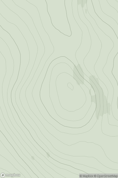 Thumbnail image for Cnoc na Feannaig showing contour plot for surrounding peak
