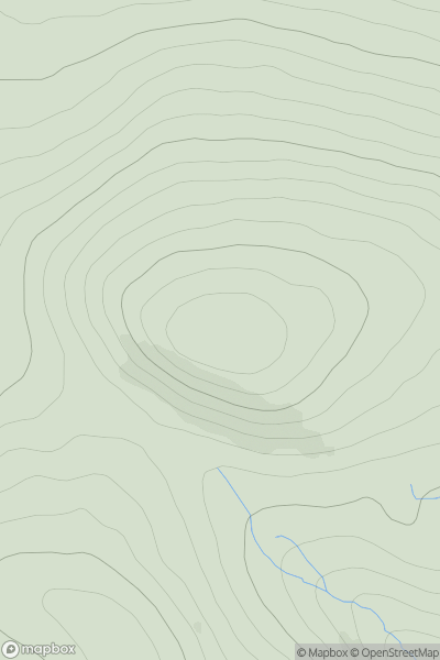 Thumbnail image for Cnoc na Cloich-bhuaile showing contour plot for surrounding peak