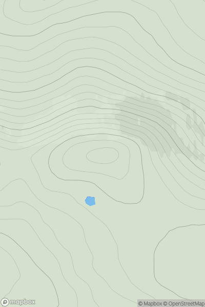 Thumbnail image for A' Chrasg showing contour plot for surrounding peak