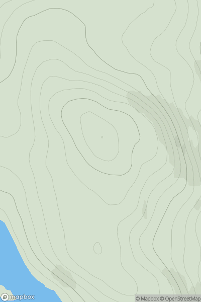 Thumbnail image for Meall a' Phiobaire showing contour plot for surrounding peak