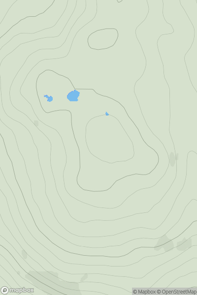 Thumbnail image for Cnoc a' Ghriama showing contour plot for surrounding peak