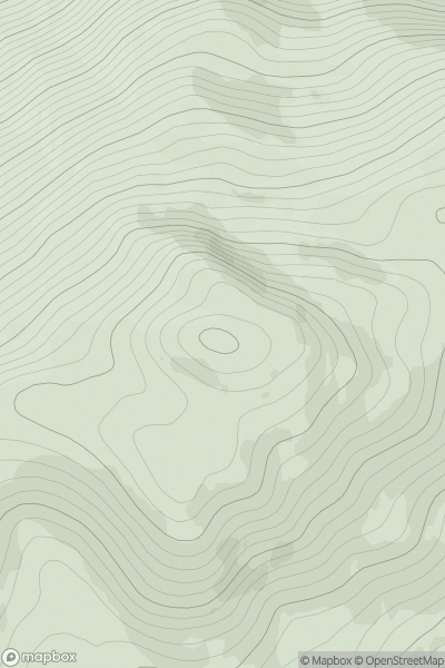 Thumbnail image for Sgorr na Diollaid showing contour plot for surrounding peak