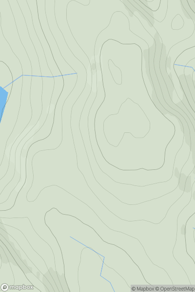 Thumbnail image for Meall an Spothaidh showing contour plot for surrounding peak