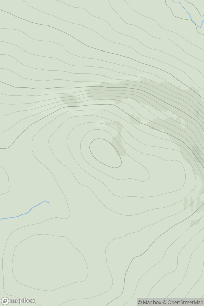 Thumbnail image for Meall a' Ghruididh showing contour plot for surrounding peak