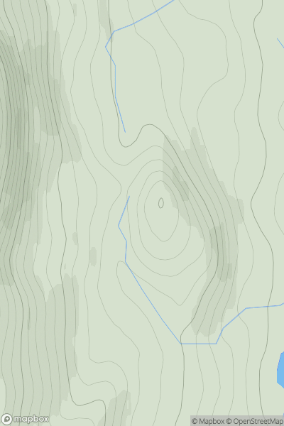 Thumbnail image for Cnoc Dubhaidh showing contour plot for surrounding peak
