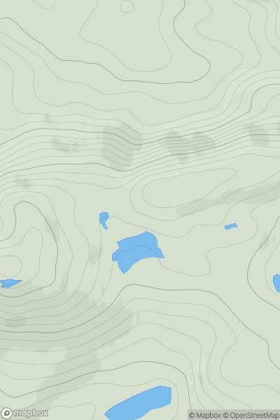 Thumbnail image for Ben Auskaird East Top showing contour plot for surrounding peak