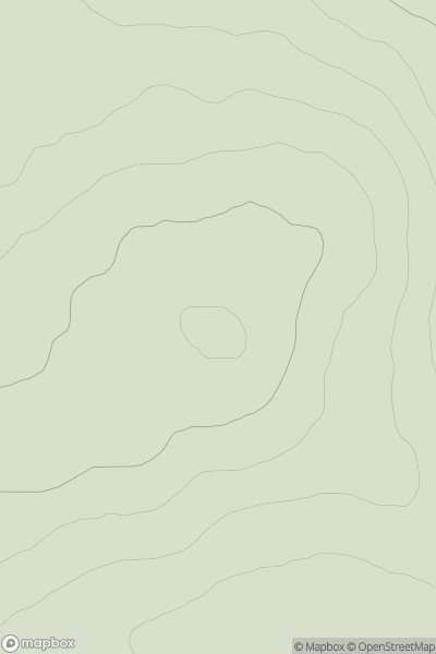 Thumbnail image for Meall a' Bhuirich SE Top showing contour plot for surrounding peak