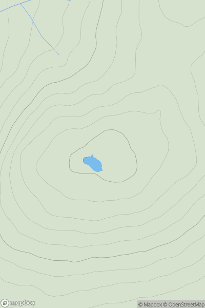 Thumbnail image for Carn-achaidh showing contour plot for surrounding peak