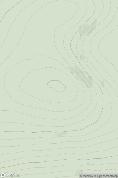 Thumbnail image for Cnoc Tuarie showing contour plot for surrounding peak