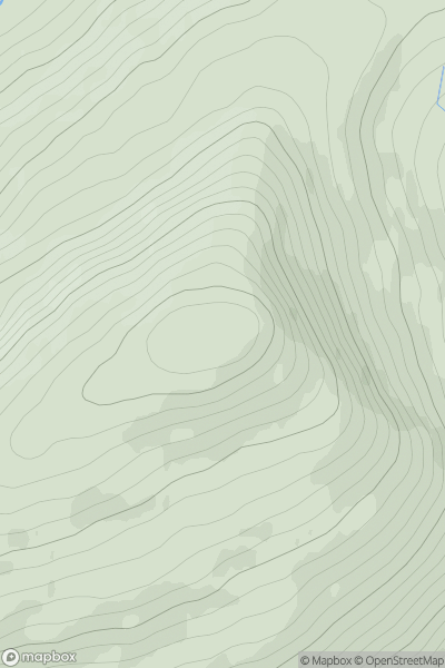 Thumbnail image for Carn na Breabaig showing contour plot for surrounding peak