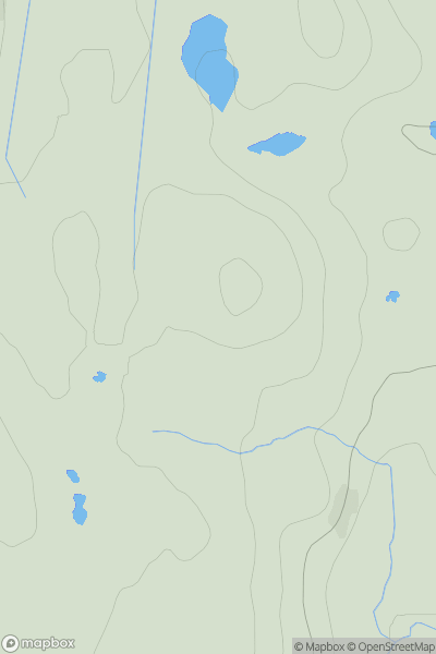 Thumbnail image for Cnoc nan Tri-chlach showing contour plot for surrounding peak