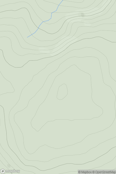 Thumbnail image for Meall Meadhonach East Top showing contour plot for surrounding peak