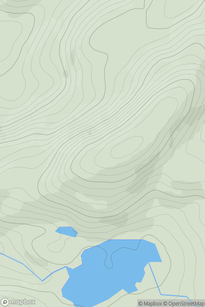 Thumbnail image for Cnoc a' Ghlinnein showing contour plot for surrounding peak