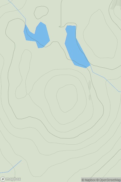Thumbnail image for Meall Bad na Cuaiche showing contour plot for surrounding peak